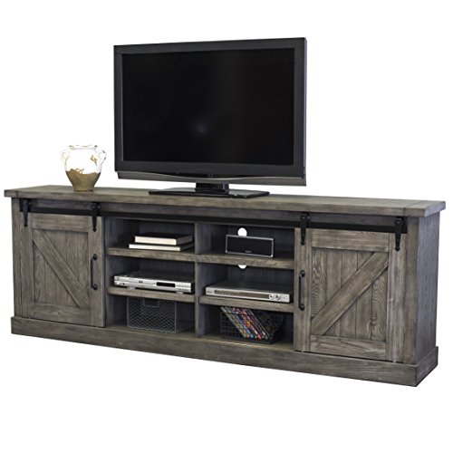 Best sliding barn door tv stand grey