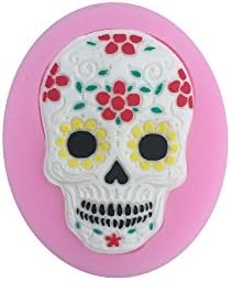 Cutoy Skull Pattern Design Silicone Cake Fondant Chocolete Jello Soap Candy Gum Paste Molds Clay Moulds DIY Decorating Tools
