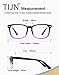TIJN Unisex Stylish Square Non-Prescription Eyeglasses Glasses Clear Lens Women Men Eyewear