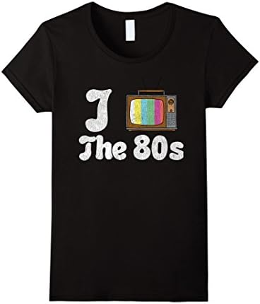 Womens Vintage I Watch The 80s TV Show Shirts Novelty Gift Tee Medium Black