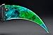 FadeCase Karambit Elite - Gamma Doppler Phase 2 - Real CSGO Knife Skin Counter Strike Global Offensive Full Tang Fixed Blade Unique Serial Number