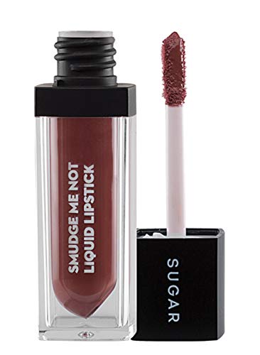 SUGAR Cosmetics Smudge Me Not Liquid Lipstick 20 Cocoa Ammo (Mocha Brown), Long Lasting Waterproof Matte Liquid Lipstick For All Complexion, 4.5 ml