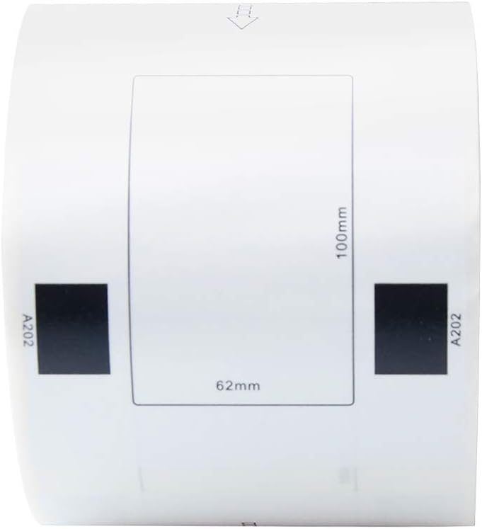 Aomya 2 Pack DK-2205 BRO Compatible Label Paper Roll 2-3/7"x100' Continuous White Labels with 1 Reusable Cartridges use for QL-700 QL570 QL710W QL800 QL810W QL1060N QL720NW QL550 : Office Products