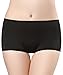 Pelisy Seamless Padded Butt Lifter Panties Hip Enhancer With Removable Pads Womens Boy Shorts Black M