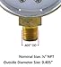 Low and High Pressure Gauges for Oxygen Regulator 0-100 psi & 0-4000 psi - 2 inches - 1/8