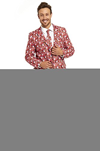 YOU LOOK UGLY TODAY Mens Christmas Suit Party Funny Ugly Novelty Xmas Jacket Costume - Image 2