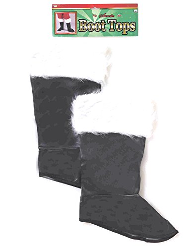 Forum Deluxe Santa Boot Tops With Fur Trim Adult One Size