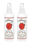 Ladibugs Lice Elimination Leave in Mint Spray 8 Fl. Oz. Pesticide Free, Non-toxic, Safe 2 pack