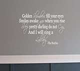 Golden Slumber The Beatles song quote wall saying vinyl lettering [Kitchen]