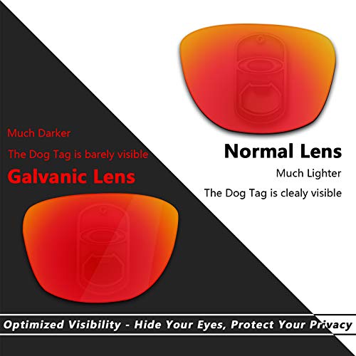Galvanic Replacement Lenses for Oakley Scalpel OO9095 Sunglasses - Ruby + Black Polarized - Combo Pack - Thumbnail 5