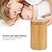 Syntus Essential Oil Diffuser, Real Bamboo Diffuser 160ml Ultrasonic Aromatherapy Diffusers with Waterless Auto Shut-Off for Home Office