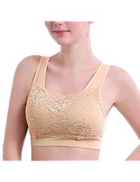 B.BANG Women’s Lace Sports Bra Seamless Comfortable Yoga Camisole Bra with Removable Pads