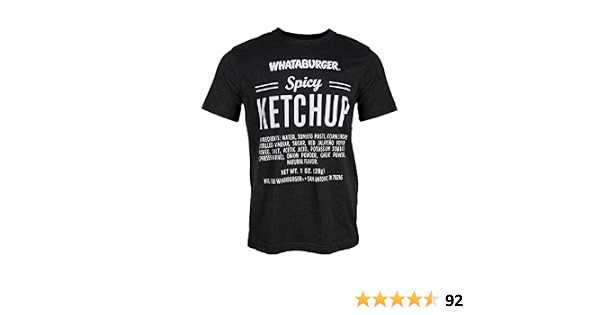 Whataburger Mens Spicy Ketchup T-Shirt 