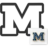 M Capital Block Letter Cookie Cutter with Easy Push Design (3.5 inches)