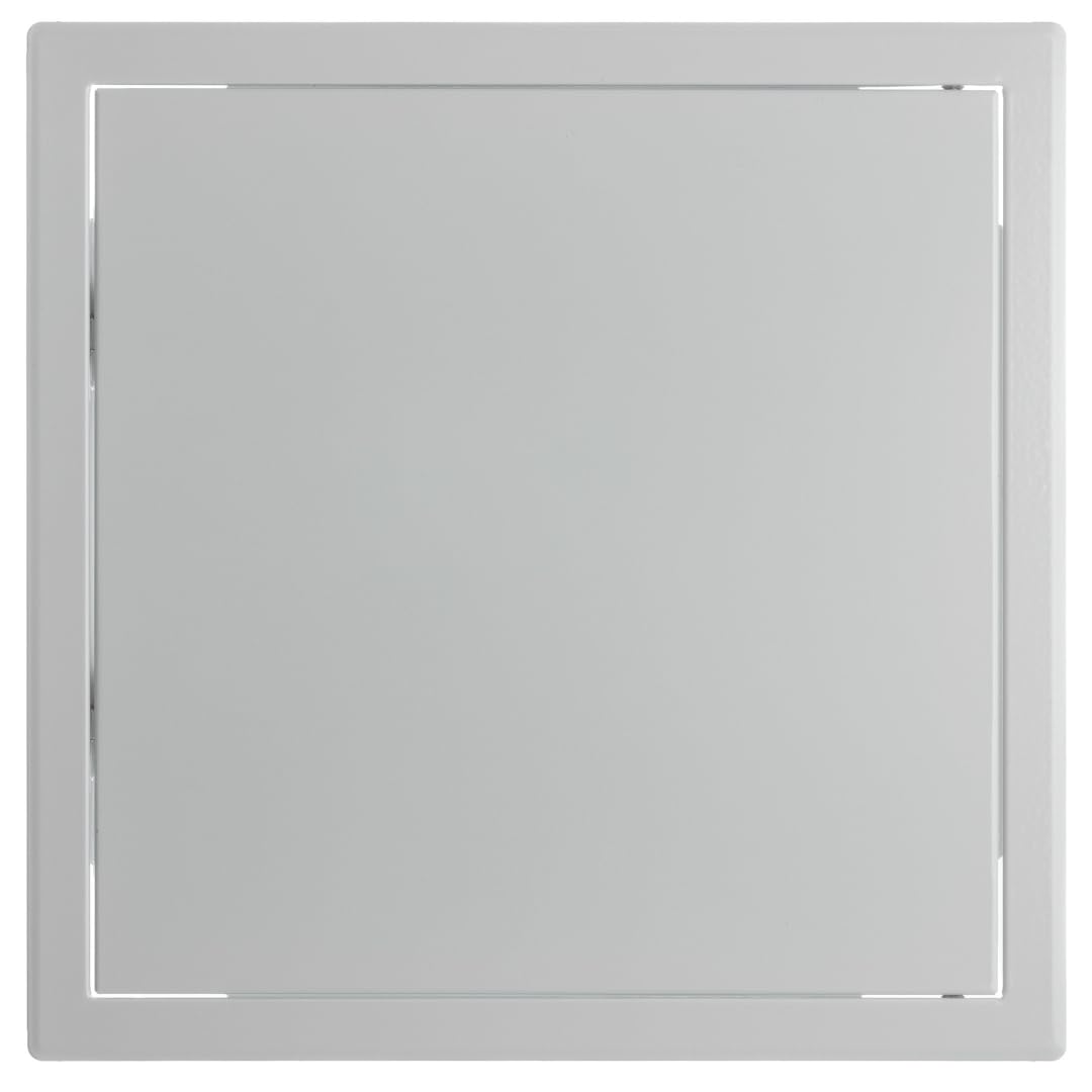 300x300mm Metal Access Panel with Snap Lock - Wall/Ceiling Hatch - 12x12 inch Inspection Door - Steel White