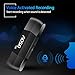 Digital Voice Recorder, Voice Activated Recorder & 8GB U Disk with USB & Micro Port for PC/Laptop/Smart Phone, Rechargeable Audio Dictaphone, 12 Recording Hours for Lecture, Interview, Meeting, Class