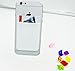Premium Cell Phone Card Holder Sticker Firmly Adhesive Stick Back Cover Credit Card Holder Pouch Pocket Wallet for Mobile Cell Phones (White)