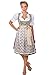 2-Piece Dirndl Dress Authentic Bavarian Floral Exlusive,Green, GE42/ US12