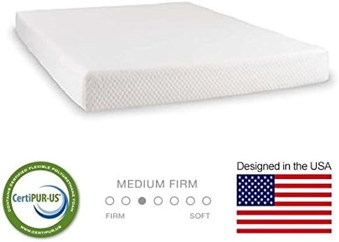 Ortho Mattress 6 Inch Visco-Elastic Memory Foam Mattress - CertiPUR-US Certified - 10 Year Warranty - Built in USA - Queen