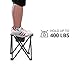 TRIPLE TREE Folding Stool, 2 Pack Portable Camping Stool for Outdoor Walking Hiking Fishing 400 LBS Capacity with Carry Bag 13.8 Inch Heightthumb 3