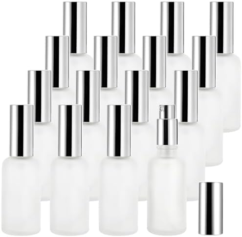 Bekith 16 Pack 50ml Glass Spray Bottles, Frosted Empty Perfume