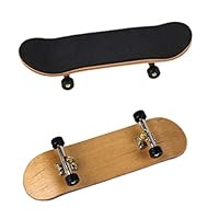 Xie5Qing Finger Boards Tech Deck, Plastic Wood and Metal Random Color Finger Skateboard Professional Bearing Wheels Sliding Pad Stent Maple Fingerboard Novelty Toys,Black