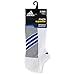 adidas Men's Superlite Stripe No Show Socks (3-Pair), White/Granite/Bold Blue, Large
