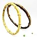 Exttlliy 2PCS Bamboo Handmade Handbag Handles Natural Crafting Purse Handbag Handles Rings (5.12inch, Burnt)