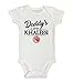 Cute Movie Lover Bodysuits Daddys Little Khaleesi Royaltee Kids Shirts 0-3 Months, White