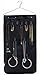 Misslo Closet Jewelry Hanging Non-woven Organizer Holder 30 Pockets 17 Hook and Loops With hanger - Black