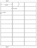 30-up Self Adhesive Address Shipping Labels for Laser and Inkjet Printers,FBA Product Labels,1" X 2-5/8"