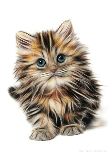 Dot Grid Journal Blank Book Diary Notebook Calico Kitten Cat