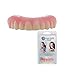 Instant Smile Veneer Set with Small Top Set of White Teeth and Bottom Set of White Teeth