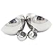 Linsoir Beads Stainless Steel Ball Shape Magnetic Clasp Converter for Heavy Necklaces Bracelet Making Dia=10mm 2 Sets