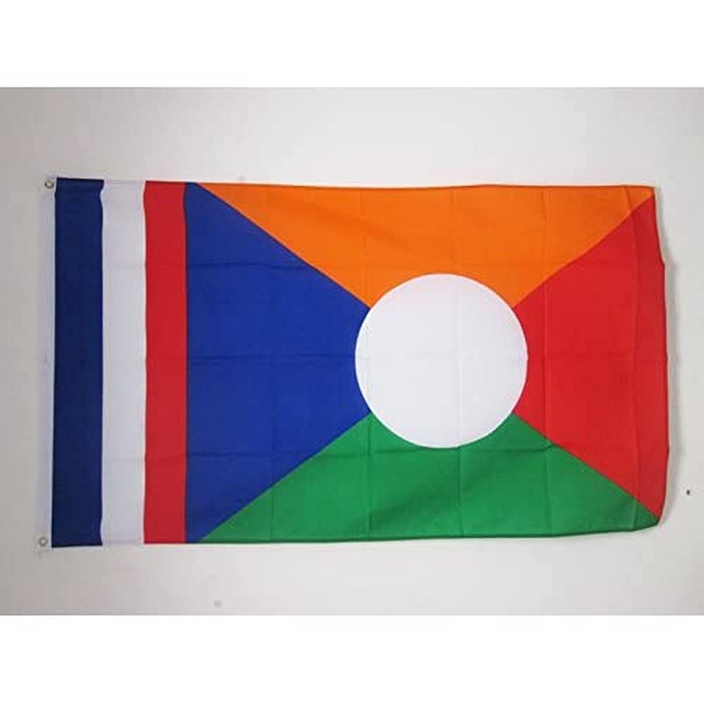 AZ FLAG - Reunion Alternative Flag - 2x3 Ft - 100D Polyester French Region Of La Reunion Banner with Two Metal Grommets - Fade Resistant - Vivid Colors - 2' x 3' Feet - 90x60 Cm — image 1