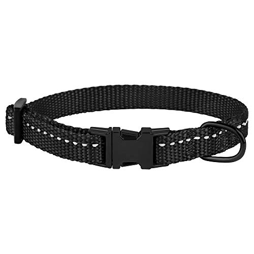 CollarDirect Small Dog Collar with Metal Buckle Nylon Reflective Puppy