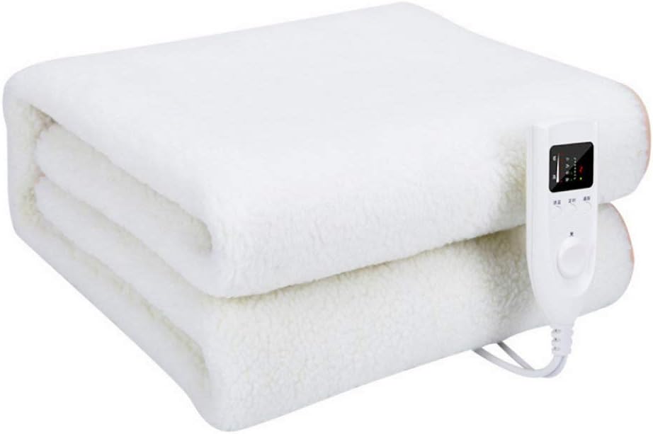 WANGCAI Electric Blanket, Intelligent Timing/Washable/Dual Control/Safe