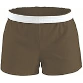 Soffe Girl's Junior Authentic Cheer Short - Comfortable Cotton Blend, for Gym, Dance, Elastic Waistband, Soft Fabric