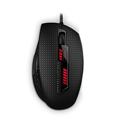 HP OMEN X9000 Wired 8200DPI 6-Button Gaming Mouse with Elite Precision and Customized Control Black (J6N88AA)