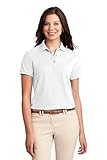 Port Authority Women's Silk Touch Polo M White