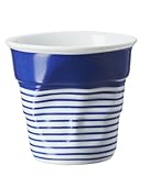 Revol 646077 Froisses Cappuccino Crumple Mariniere Cup, Big Wide Blue