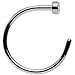 Body Candy Retainer and Pack of 2 Stainless Steel Nose Hoop Rings 20 Gauge 5/16