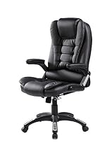 Merax Modern High Back Leather Executive Office Reclining Chair Napping Chair