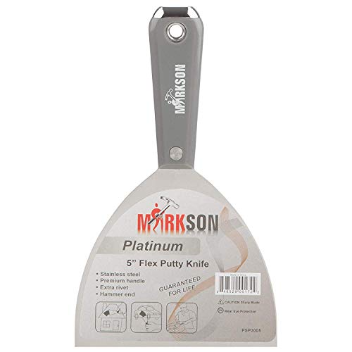 Markson Platinum Series Stainless Steel Putty Spackle Scraper Knives,Painting Tool for Dry Wall Complete Set
