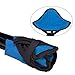 Outdoor Camping Stool Hiking Fishing Chair Lightweight Folding Chair Beach Garden Seat Traveling Stool (Blue-Small)