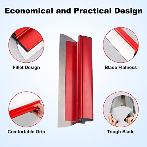 Drywall Skimming Blade Set 16" Blades x2 + 24" Blades x2 + Semi