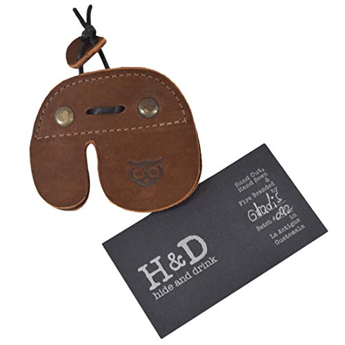 image for Hide & Drink, Rustic Leather Archery Finger Tab/Recurve Bows/Hunting F