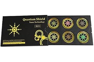 Doolland 6pcs Quantum Shield Sticker EMF Protection Sticker Anti Radiation Shield Protector for Mobile Phones, iPad, Laptop, 