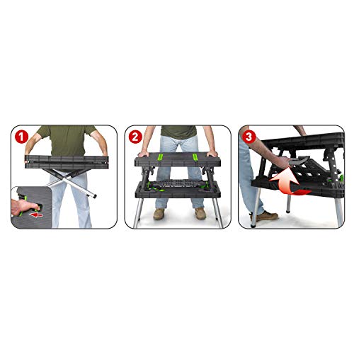 Keter Folding Work Table with Mini Clamps Pricepulse