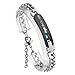 PiercingJ Stainless Steel CZ Love for Men Women Couple Bracelet Link Chain Wrist Bangles Gift Set for Lover
